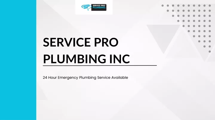 service pro plumbing inc