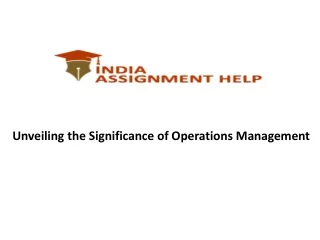 Unveiling the Significance of Operations Management