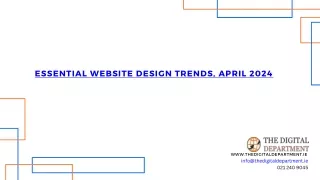 Essential Website Design Trends, April 2024