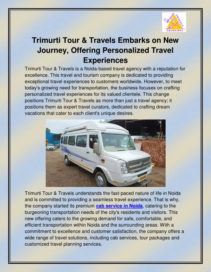 trimurti tour travels embarks on new journey