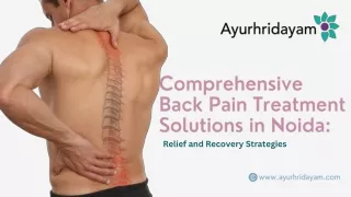 Noida's Back Pain Treatment Effective Relief Solutions