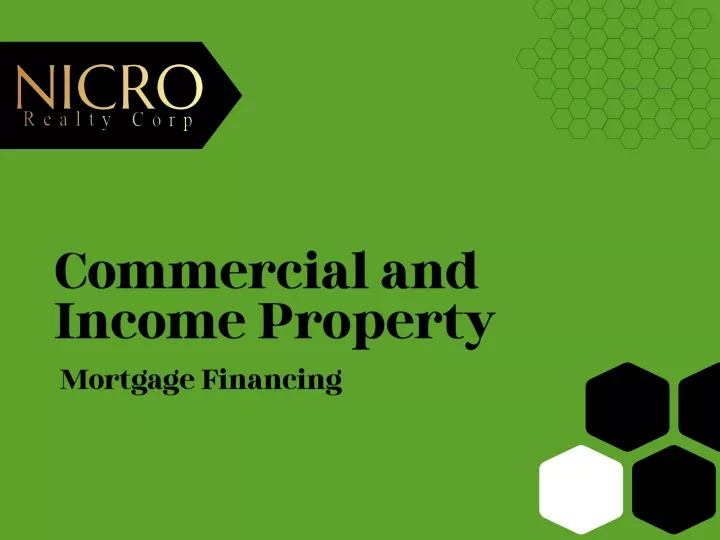 commercial and income property