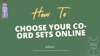 How To Choose Your Co-ord Sets Online