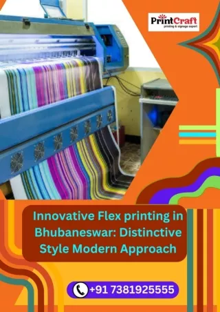 Innovative Flex printing in Bhubaneswar Distinctive Style Modern Approach