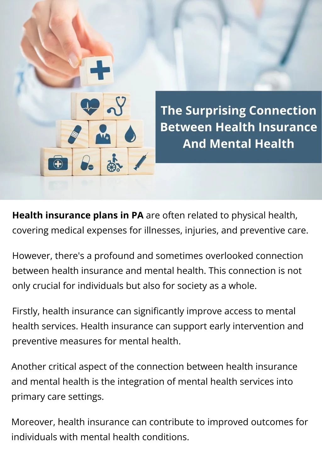 PPT The Surprising Connection Between Health Insurance And Mental