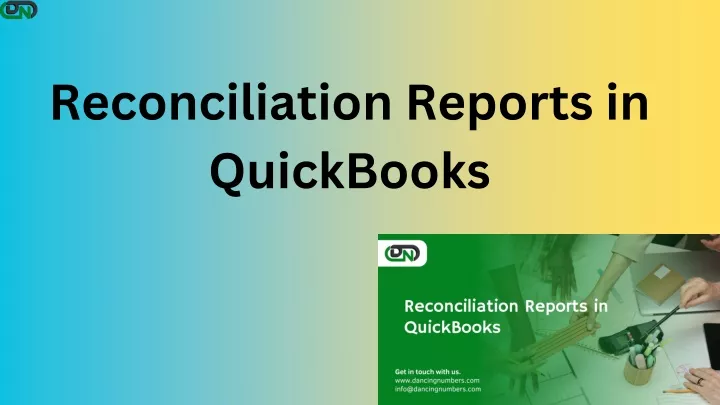 reconciliation reports in quickbooks