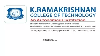 A look at The Mechanical Engineering Department at KRCE