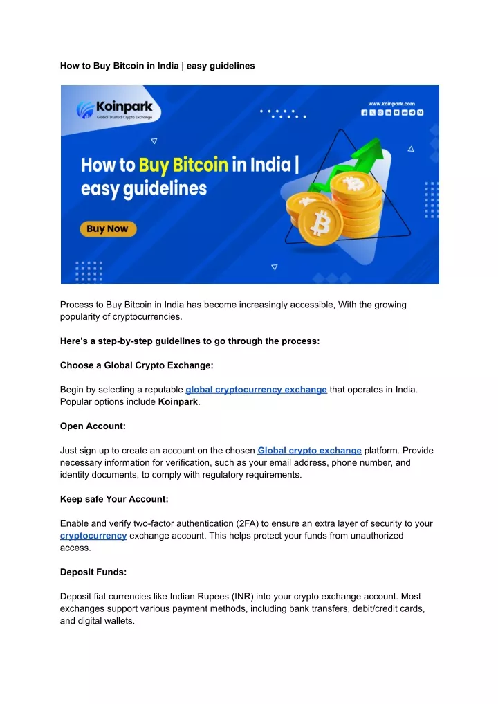 Ppt How To Buy Bitcoin In India Easy Guidelines Powerpoint Presentation Id