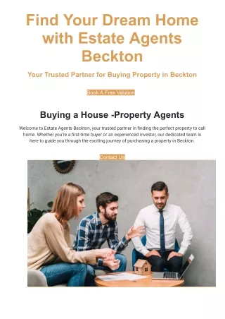 Find Your Dream Home with Estate Agents Beckton