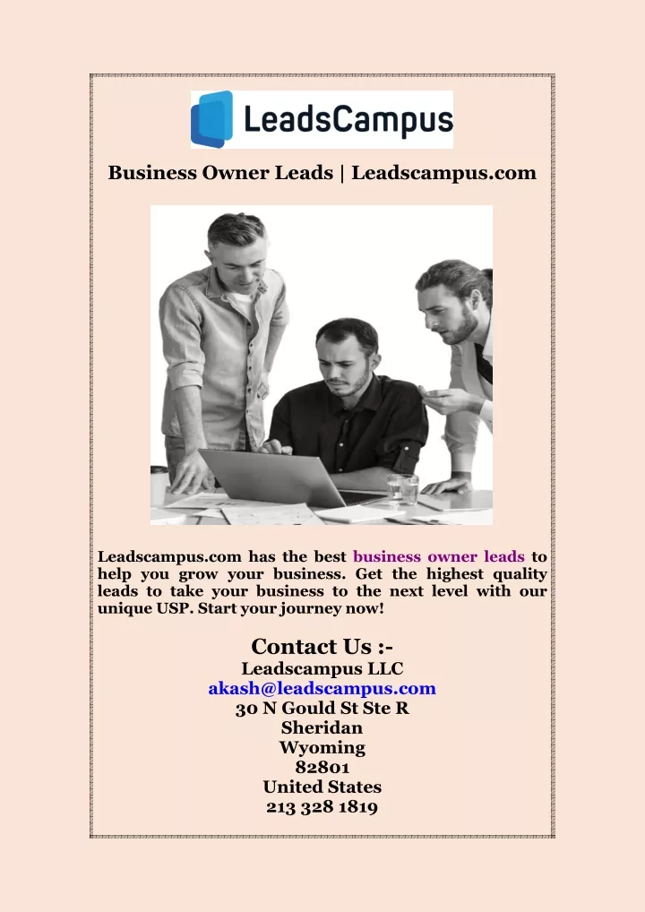 business owner leads leadscampus com