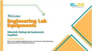 Materials Testing Lab Equipment Suppliers