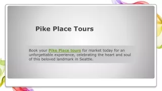 Pike Place Tours