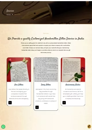 Yours Letterly: Personalized Handwritten Birthday Letters and Notes Services