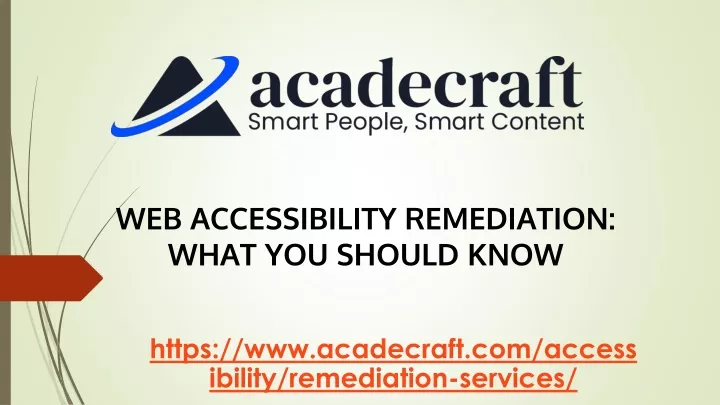 web accessibility remediation what you should know