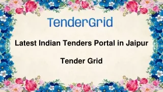 Latest Indian Tenders Portal in Jaipur