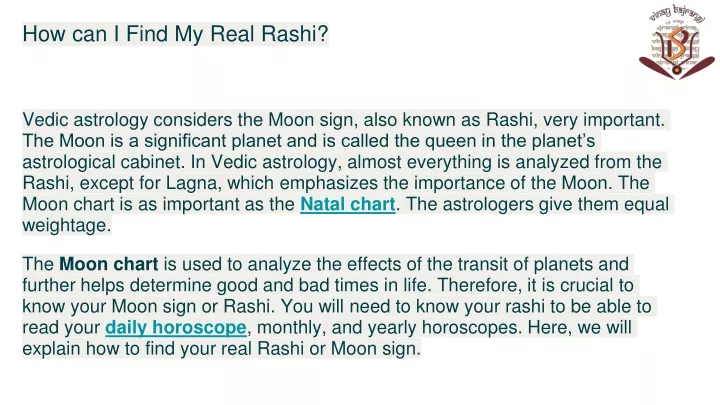 how can i find my real rashi