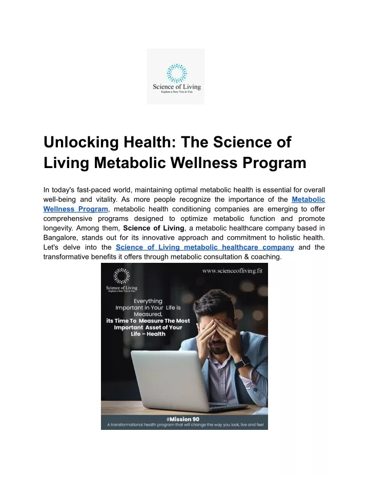 unlocking health the science of living metabolic