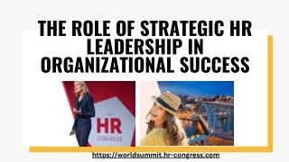 The Role of Strategic HR Leadership in Organizational Success