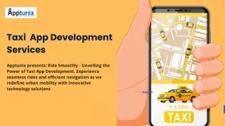 Taxi app Development Services