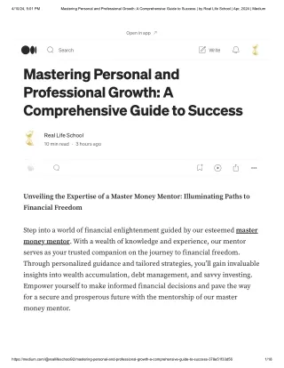 Mastering Personal and Professional Growth_ A Comprehensive Guide to Success