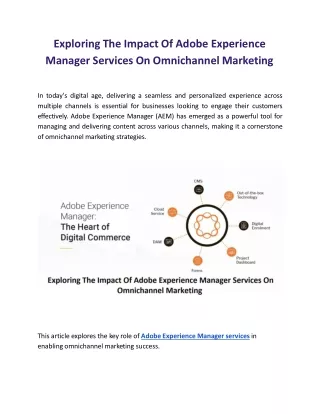 Exploring The Impact Of AEM Services On Omnichannel Marketing