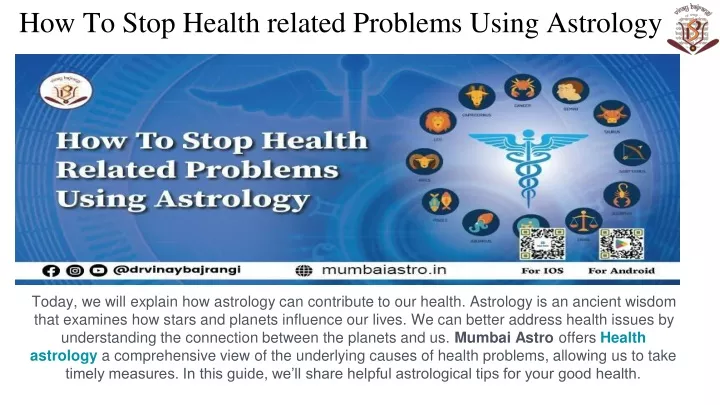 how to stop health related problems using astrology