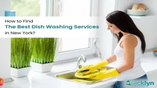 How to Find the Best Dishwashing Services in New York - Quicklyn