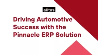 Streamlining Automotive Operations Unleashing the Power of the Best ERP Solution