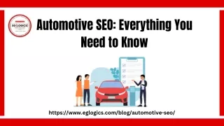 Automotive SEO Everything You Need to Know: EGlogics Softech