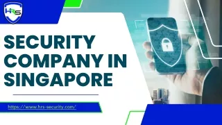 Security Company in Singapore