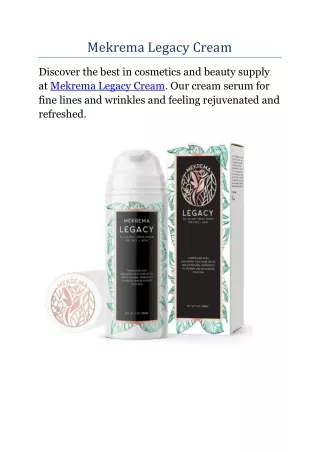 Mekrema Legacy Cream