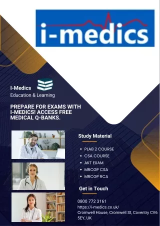 Unlock Your Potential with I-Medics: Your Path to MRCGP RCA Success
