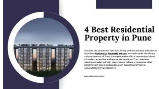 4 Best Residential Property in Pune