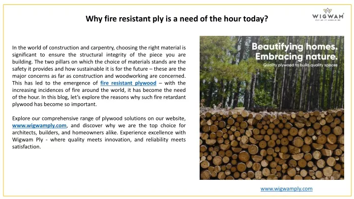 why fire resistant ply is a need of the hour today