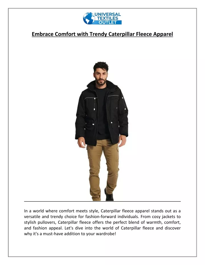 embrace comfort with trendy caterpillar fleece