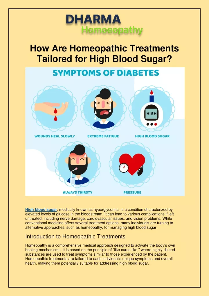 how are homeopathic treatments tailored for high