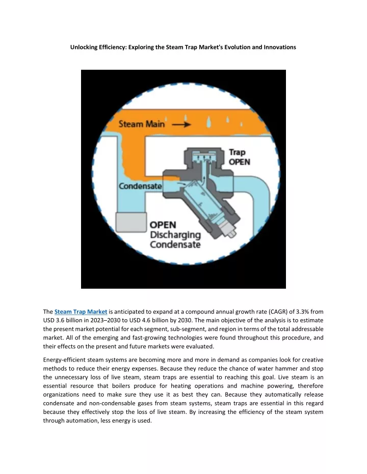 unlocking efficiency exploring the steam trap