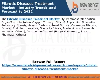 Fibrotic Diseases Treatment Market