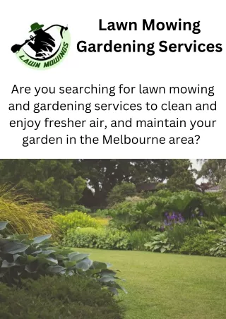 Lawn Mowing Gardening Services