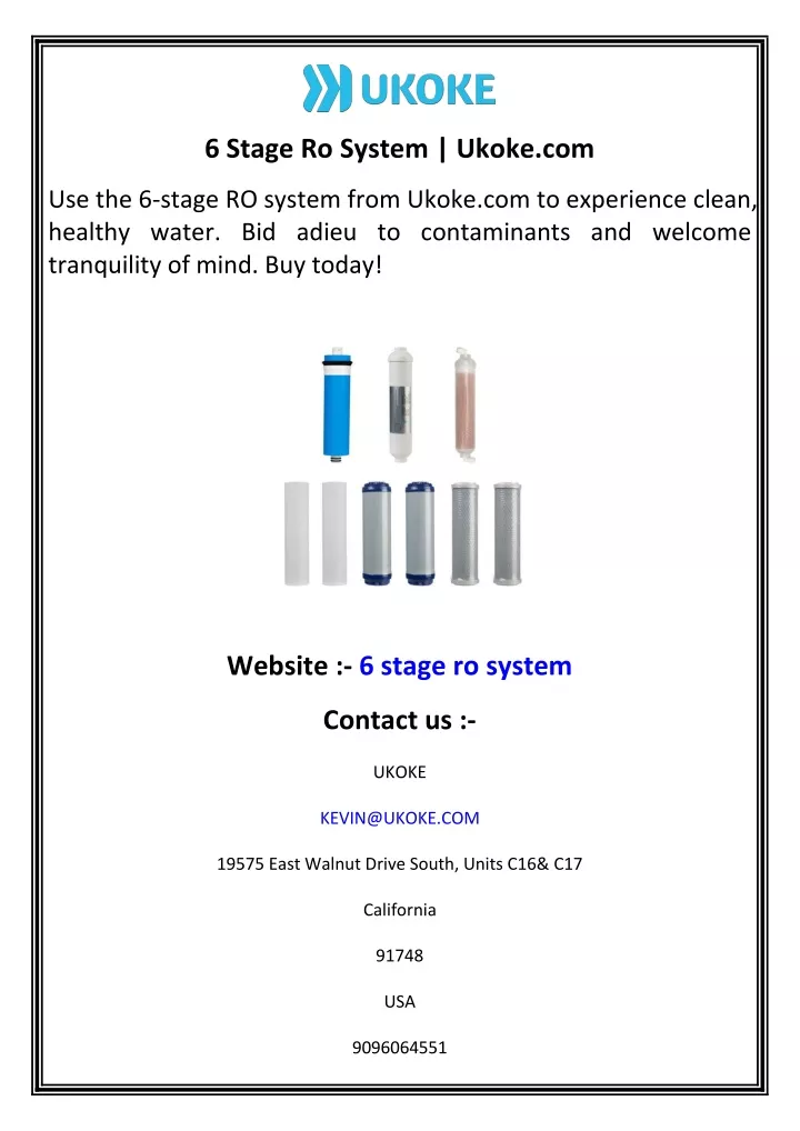 6 stage ro system ukoke com