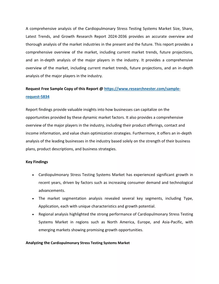 a comprehensive analysis of the cardiopulmonary