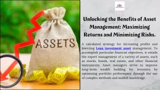 Unlocking the Benefits of Asset Management Maximizing Returns and Minimizing Risks.