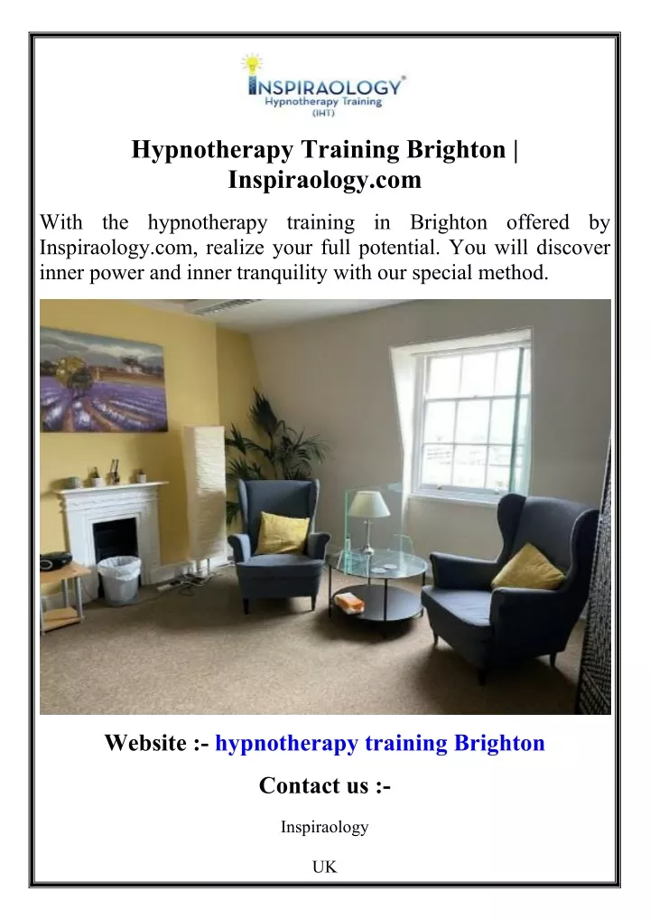 hypnotherapy training brighton inspiraology com