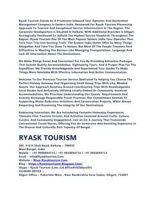 Ryask Tourism