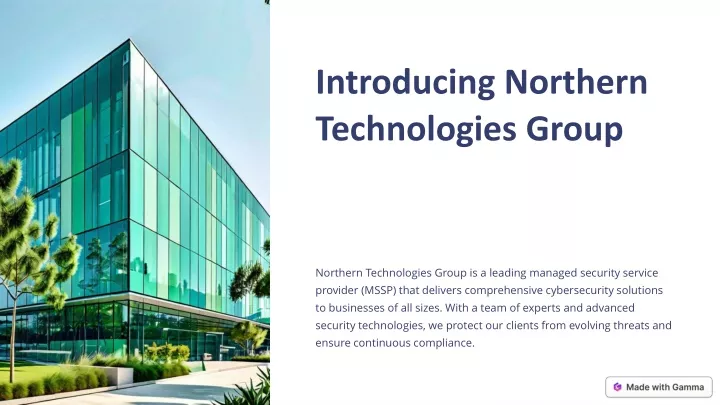 introducing northern technologies group
