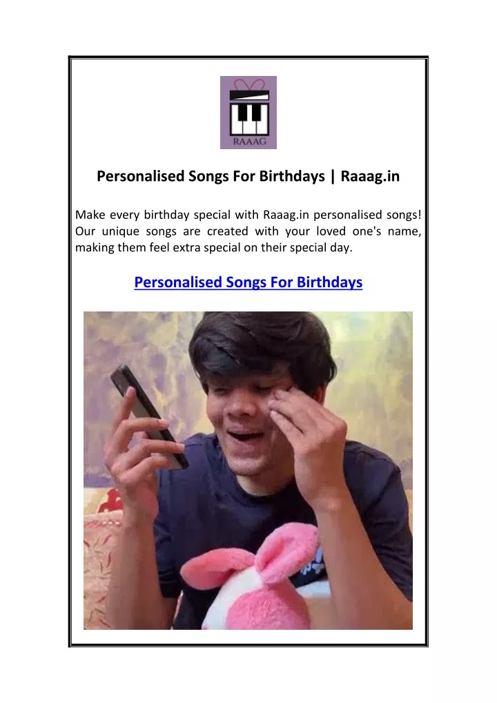 personalised songs for birthdays raaag in