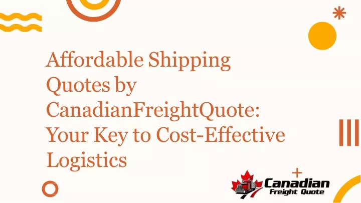affordable shipping quotes