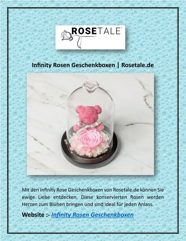 infinity rosen geschenkboxen rosetale de