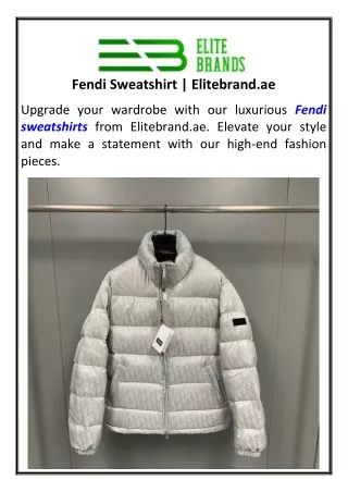 Fendi Sweatshirt Elitebrand.ae