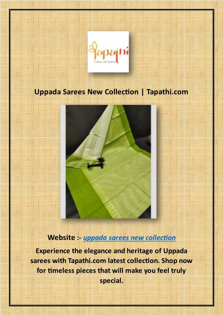 uppada sarees new collection tapathi com
